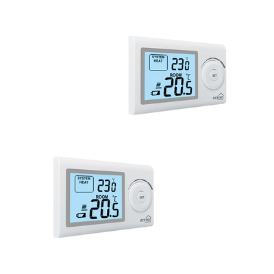 Riseem ABS White LCD Display Non Programmable Digital Home Thermostat For Heating