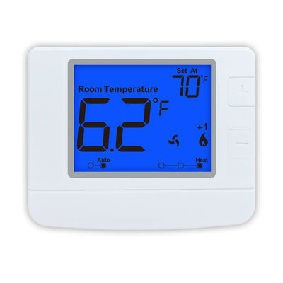 White Digital Room Thermostat with LCD Display