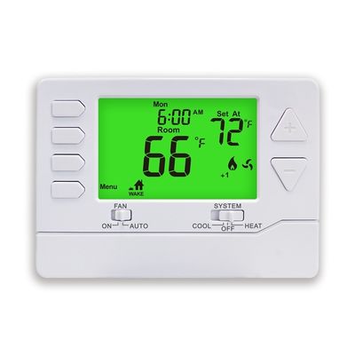 Conventional Electronic Room Air Conditioner Thermostat for 2H/2C Heat Pump Without Auxiliary or Emergency Heat