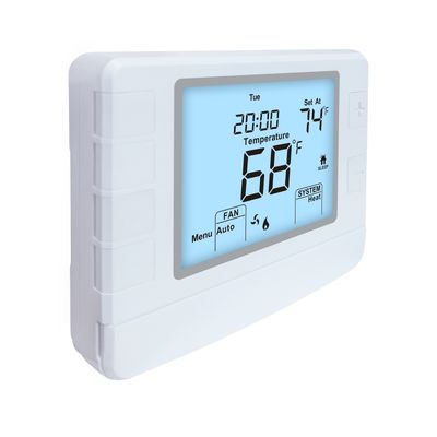 Riseem Customizable 7 Day Programmable Thermostat with G Terminal Designations and 50/60Hz Power Supply