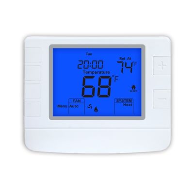 Riseem 24V HVAC Temperature Control Simplified 7 Day Programmable Thermostat for Conventional Applications