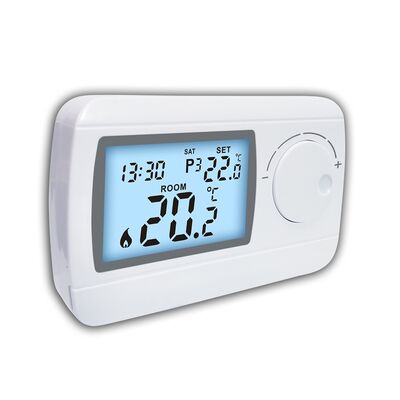 Works With Most Heating Systems RF Room Thermostat 230V Wireless Programamble Thermostat White Customized Shell Color Temperature Management Solution