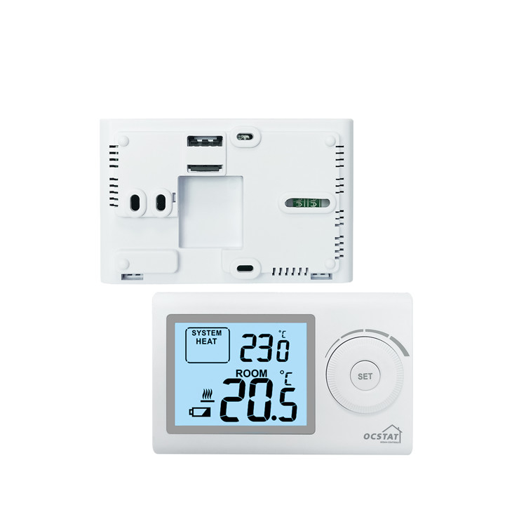 Riseem ABS White LCD Display Non Programmable Digital Home Thermostat For Heating