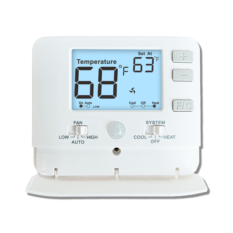 Blacklight Electronic Room PTAC Thermostat Easy-to-Read Display for Precise Temperature Adjustment