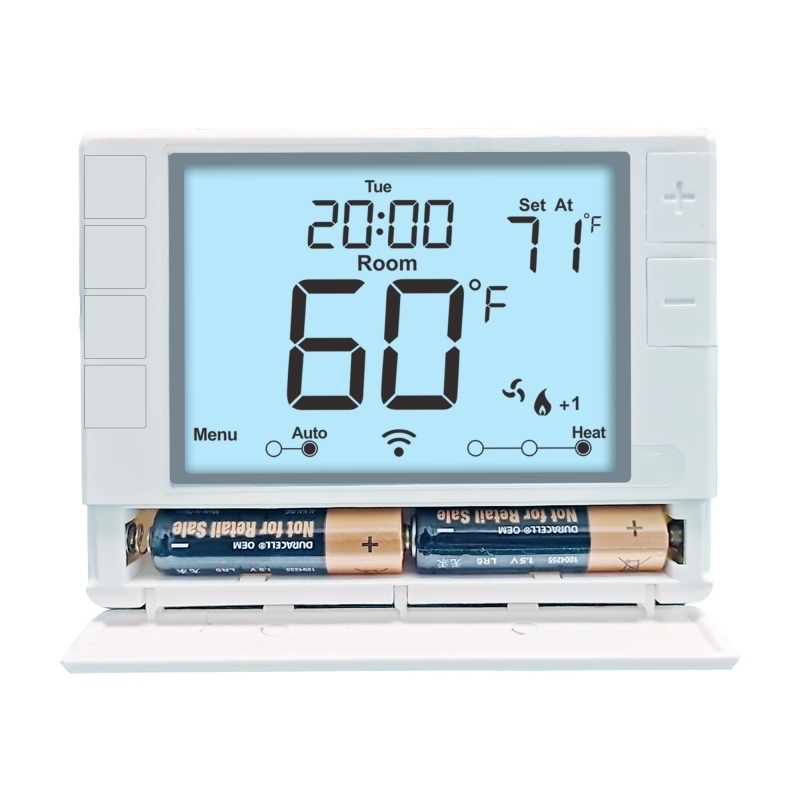 Coiiwsei thermostat 24VAC Non Programmable HVAC Thermostat 2Heat 2 Cool for Home Use RTH702
