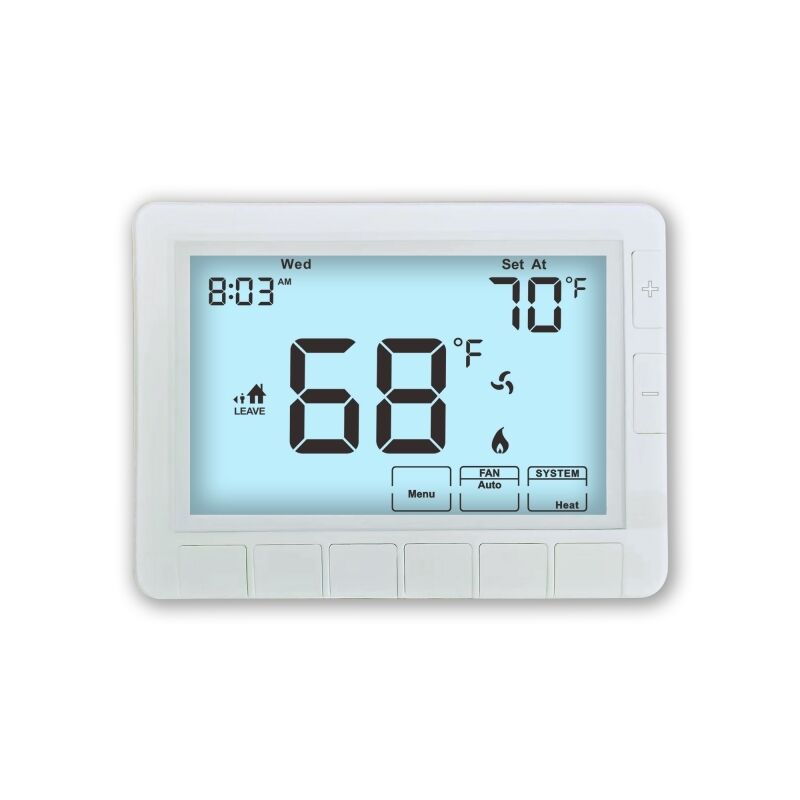 8.18 Sq in Display Size Intelligent Temperature Controller HVAC ProgramambleThermostat Designed for Temperature Management in Large Scale Systems