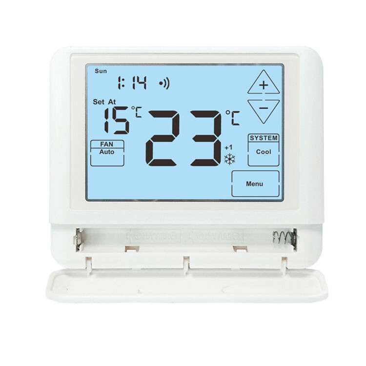 24V Wired Programmable Heat Pump Thermostat Providing 5 Minutes Compressor Delay Protection Engineered For HVAC Scheduling