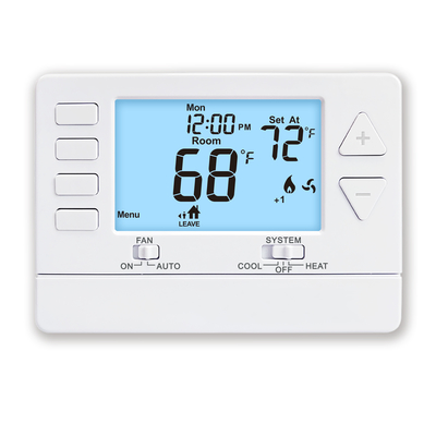 Riseem Multi-Stage 24V Programmierbare Klimaanlage Thermostat für Zuhause 2 Heizung 2 Kühlung