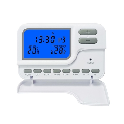 Riseem Digitale LCD-Anzeige 7 Tage Programmierbares Verkabeln eines Raumthermostats mit manuellem Überschreiben