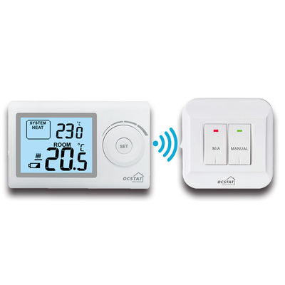 Riseem drahtloser nicht programmierbarer digitaler Radiofrequenzraumthermostat, Kesselthermostat
