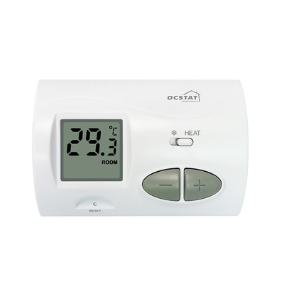 Riseem Nicht programmierbare Raum-Klimaanlage Thermostat mit 2 * AA-Größe Batterie