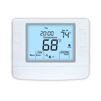Riseem ABS 24V Drahtgebundene Heizpumpe für Zuhause Thermostat IP20 Nicht programmierbar STN1320 24V Weißfarbene Wärmepumpe Nicht programmierbar Heizthermosystem Klimaanlage Heizraumthermosystem