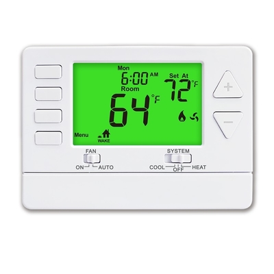Riseem Blaue LCD-Hintergrundbeleuchtung Digitale programmierbare Raumthermostat für HVAC-System