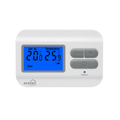 Riseem 868MHZ ABS Digitaler HF-Thermostat für Heiz- und Kühlraum Gaskessel LCD-Display 230V Temperaturregelung Digitaler Raumthermostat Nicht programmierbar