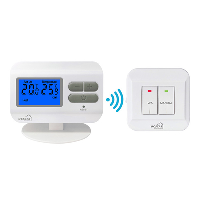 Riseem Blau oder Orange Schwarzlicht RF Raumthermostat mit automatischem / manuellem Schalter