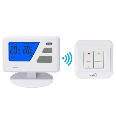 Riseem drahtlose nicht programmierbare digitale LCD-Anzeige Elektronischer Heiz- und Kühlraumthermostat