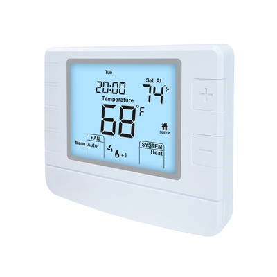 Riseem 24V Weiß Digital Raumthermostat, Heizung und Kühlung Einstellung Programmierbare Temperatur Thermostat