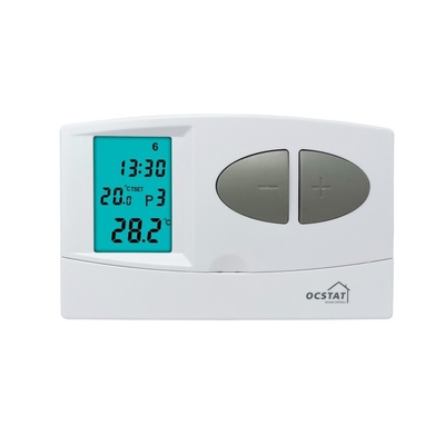 Riseem Weiß Farbe 7 Tage Programmierbarer Thermostat, Digitaler Heizthermostat