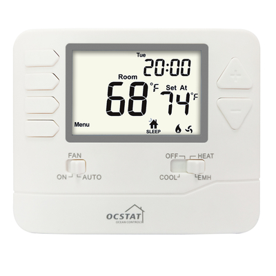 Riseem 2 Heizung 1 Kühlung Nicht programmierbarer elektrischer oder gasförmiger Raumthermostat mit Heiz- und Kühlschwingregelung