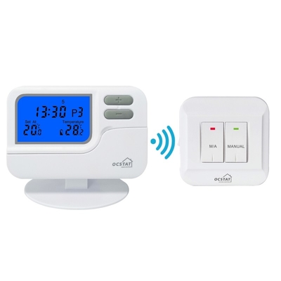 Riseem Elektronische Wärmepumpe 7 Tage Programmierbarer drahtloser Thermostat 12 Monate Garantie