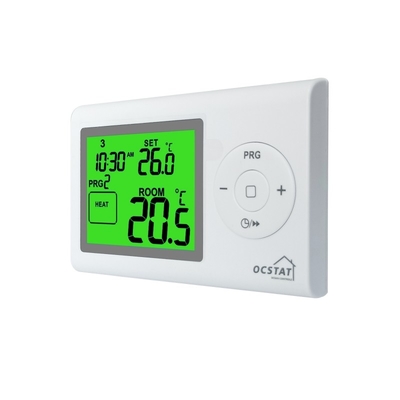 Riseem ABS Drahtgebundener Raum Zuhause Programmierbarer Kessel Thermostat 50Hz HVAC Temperaturkontrolle
