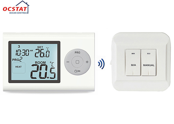 Benutzerfreundlicher programmierbarer elektronischer Raumthermostat für Wärme / Kühlstil Energieeinsparung