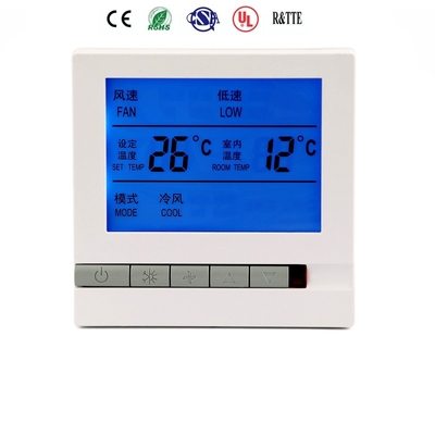 Weißer Farbklimaanlagen-Prüfer-nicht- programmierbarer Digital-Temperaturüberwachungs-Thermostat