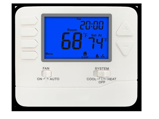 Weißes LCD-Display Digitales Raumthermostat zur präzisen Temperaturkontrolle