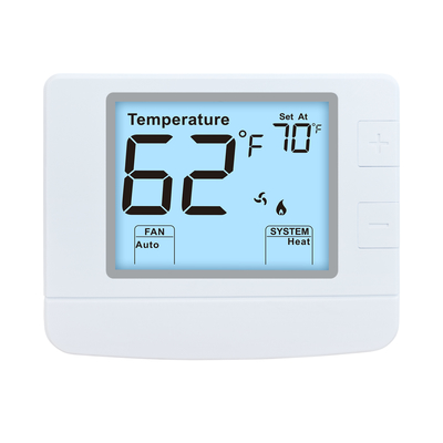 24V 1 Heizung 1 Kühlung Nicht programmierbare Raum-Klimaanlage Elektronischer Heimthermostat
