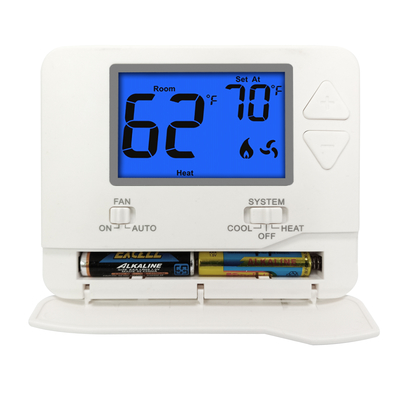 Nicht programmierbare LCD-Hintergrundbeleuchtung Einstadium 24V HVAC-Hausthermostat