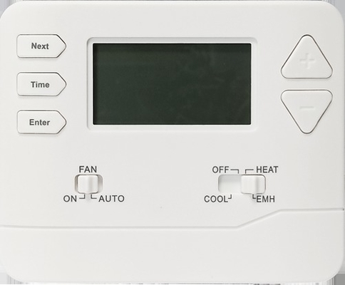 Weißer, batteriebetriebener, programmierbarer Raumthermostat für präzise Temperaturregelung