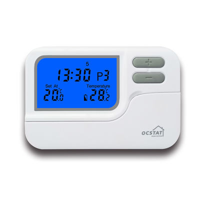 230V Blaues, großes Display, drahtloses, digitales, programmierbares Raumthermostat