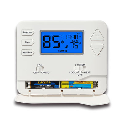 24V mit Batterie Programmierbarer elektrischer Raumthermostat für Heizungssystem