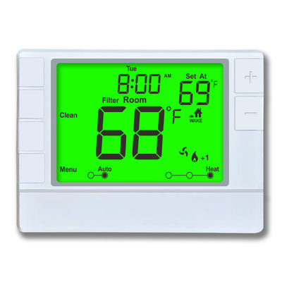 Coiiwsei 2 Heat 1 Cool Nicht programmierbarer Thermostat für Haus-Wärmepumpensysteme und konventionelle einstufige Systeme RTH721