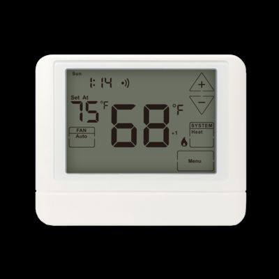 24V Weißes LCD Digital 2 Heizung 1 Kühlung Elektronischer Klimaanlagen Raumwärmepumpen-Thermostat STN855WHD