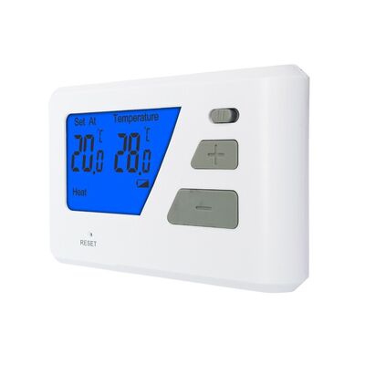 230 V Kesselraumthermostat mit NTC-Sensor und Temperaturbereich von 3 °C bis 37 °C in 0,1 °C-Zunahmen für Temperaturüberwachung