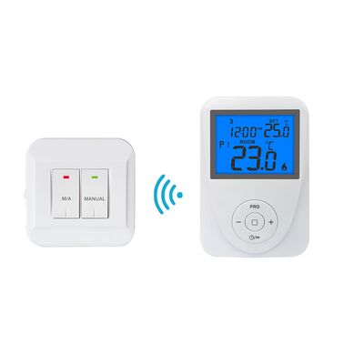 Anti-Flammable PC ABS Wireless 7 Day Boiler Thermostat 230V Belastung geeignet für Gewerbeimmobilienverwalter, die HVAC-Steuerungen suchen