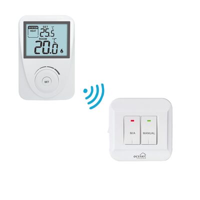 Abmessungen des Empfängers 86 X 86 X 26 mm Nichtprogrammierbarer Thermostat Stabile und Temperaturregelungslösung für HVAC-Systeme