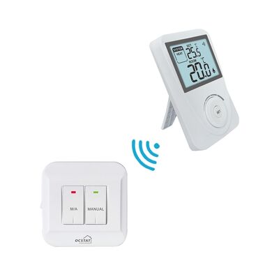 Einfacher RF-Thermostat Drahtloses nicht programmierbares Thermostat-Temperatursteuerungssystem mit benutzerfreundlicher Schnittstelle und HVAC-Regulierung