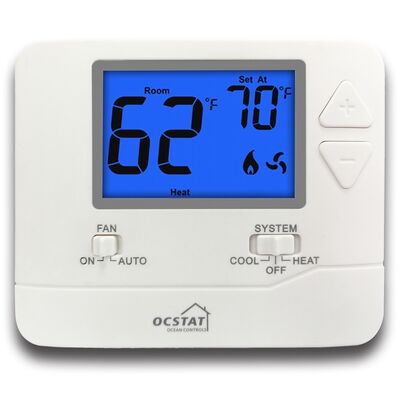 Temperaturbereich 41°F bis 90°F, nicht programmierbar, 1 Heizstufe, 1 Kühlstufe Thermostat, einstufig 1H 1C für Klimaanlage zu Hause