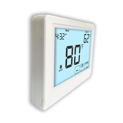 RH-Klemmenbezeichnungen Elektronikraum 7-Tage-Heizungsthermostat, betrieben mit 2 AAA-Alkaline-Batterien oder 18-30 VAC NEC Klasse II, geeignet für HLK-Systeme