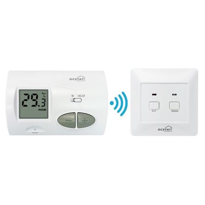 Konventionelle oder Kessel Nicht programmierbarer RF-Heizungsthermostat mit LCD-Anzeige, ideal für eine konstante Temperaturregelung in HLK-Anwendungen