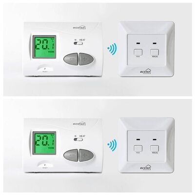 Temperaturbereiche von 0°C bis 35°C bei 0,1°C-Zunahmen Drahtloser Raumthermostat mit LCD-Display und 868MHZ Drahtloser Betriebsfrequenz für das Energiemanagement