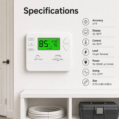 Aufstehende Wand oder Verbindungskiste Montage Programmierbare Raum-Klimaanlage Thermostat mit Energiesparfunktion
