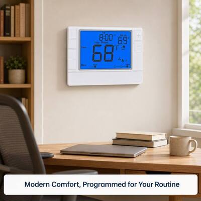Coiiwsei Blaues LCD-Display Intelligenter Temperaturregler für Innenräume in Hotels und Häusern