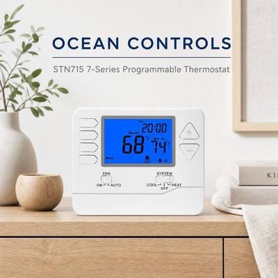 24V 2H 2C 7-Tage programmierbarer HVAC-Klimaanlagen-Hotelthermostat Kompakte physikalische Abmessungen 4,72 B x 3,85 H x 1,06 T für HVAC-Steuerung