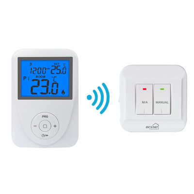 Riseem RF Digital Display Wireless Heizung Thermostat Weiß Farbe ABS Material