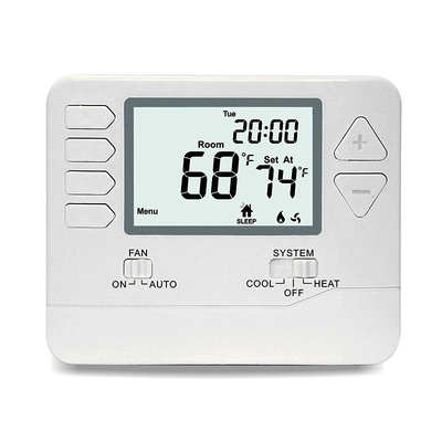 Digital-Haus 7 Tagprogrammierbarer Thermostat mit dem großen LCD-Bildschirm batteriebetrieben