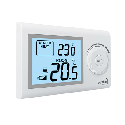 Riseem Büro drahtloser Gasboiler Thermostat mit großer Schaltfläche verstellbarer Taste