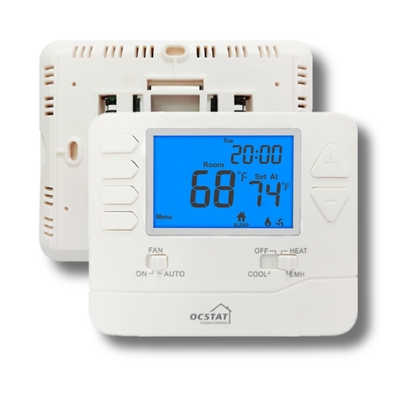 Hitze 2 1 kühler Wärmepumpe-Raum-programmierbarer Thermostat für Küche/Badezimmer 24V